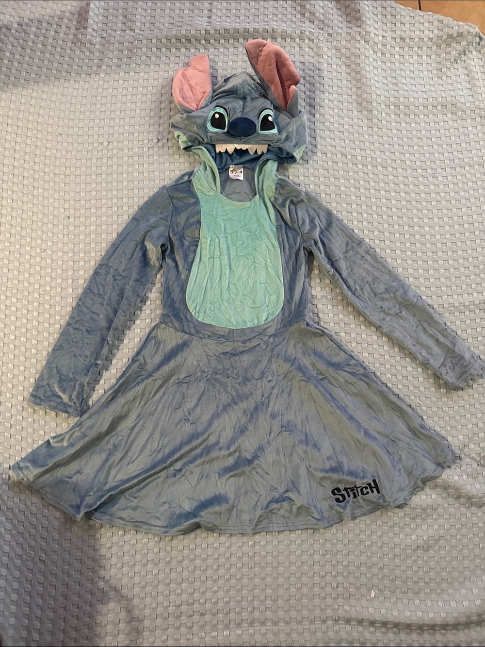 Disney Blue and Pink Stitch Hooded Costume Dress